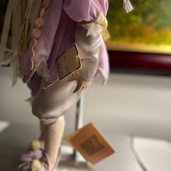 Schmid Doll House 1988 June Amos Grammer Porcelain Doll - Picture 2 of 5